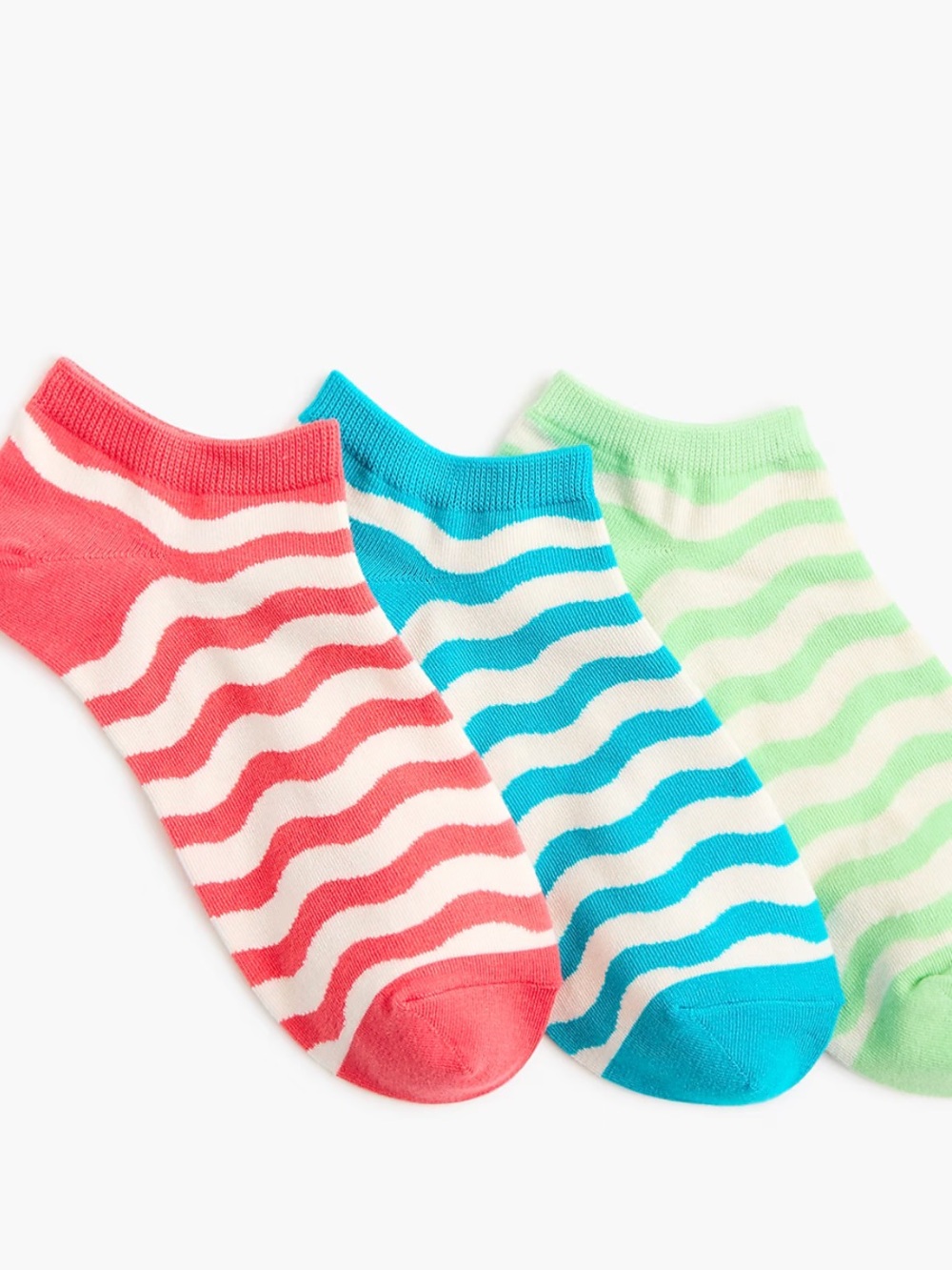 NWT Women’s J. Crew Striped Ankle Socks, Three Pack